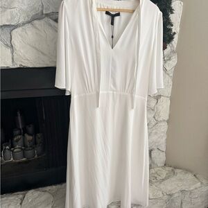 BCBGMaxAzria White Midi Dress